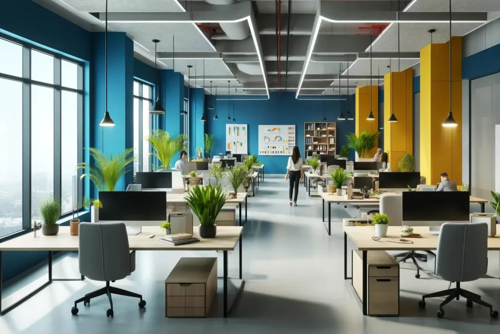 تاثیر رنگ در محیط کار