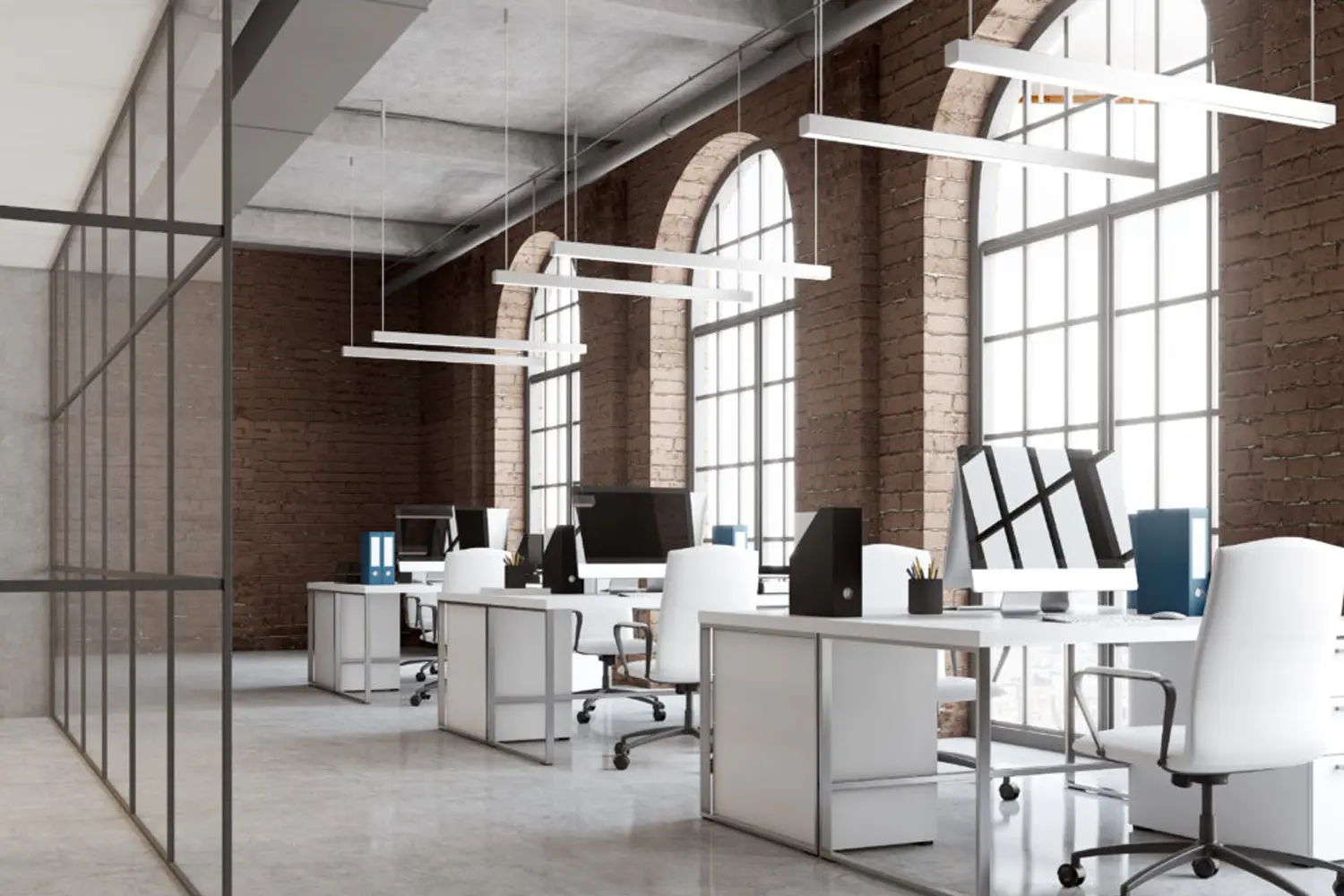 نورپردازی در دفتر های کار